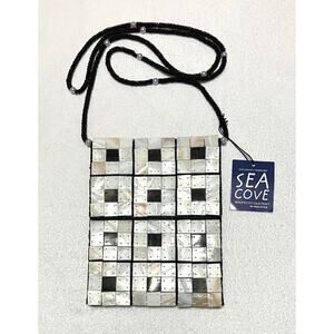 Women’s Vtg Mad Style Crossbody Purse Handmade Mother of Pearl Natural Horn NWT